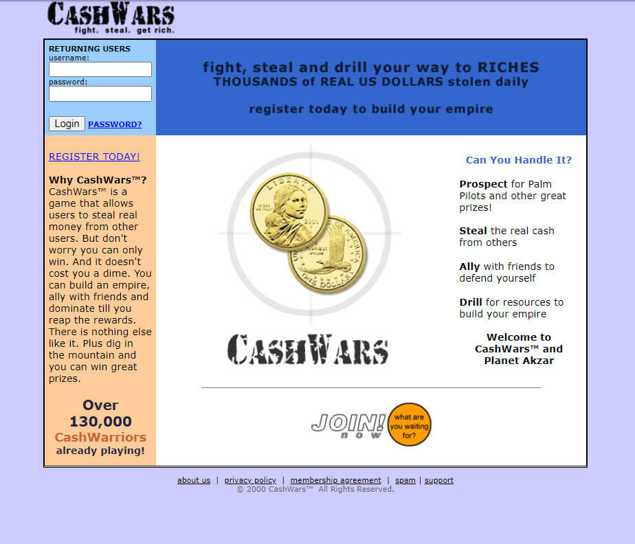 CashWars game screenshot